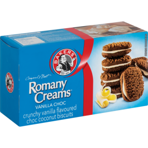 Bakers Romany Creams Vanilla Chocolate Biscuits 200g