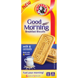 Bakers Good Morning Milk & Cereal Breakfast Biscuits 300g