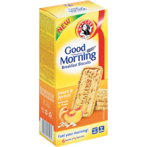 Bakers Good Morning Peach & Apricot Breakfast Biscuits 300g