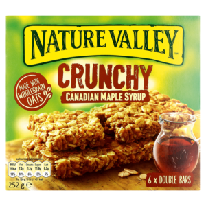 Nature Valley Crunchy Canadian Maple Syrup Cereal Bar Pack 6 x 42g