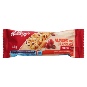 Kellogg's Almond & Cranberry Flavoured Cereal Bar 33g