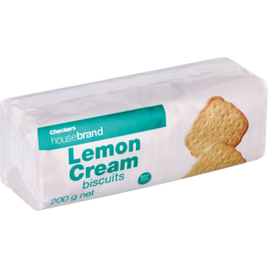 Checkers Housebrand Lemon Cream Biscuits 200g