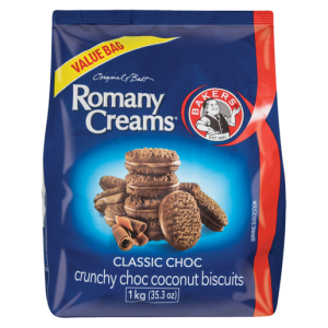 Bakers Romany Creams Classic Choc Biscuits 1kg