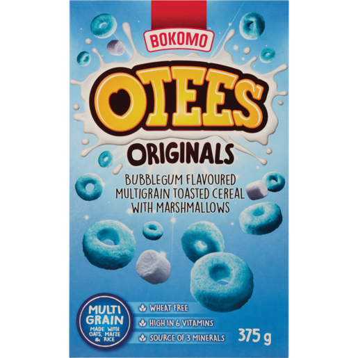 Bokomo Otees Original Bubblegum Flavoured Cereal With Marshmallows 375g