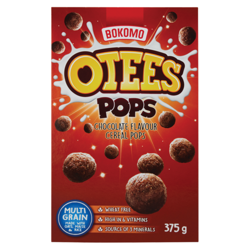 Bokomo Otees Pops Chocolate Flavoured Cereal Pops 375g