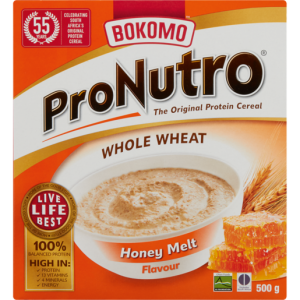 Bokomo ProNutro Whole Wheat Honey Melt Porridge 500g