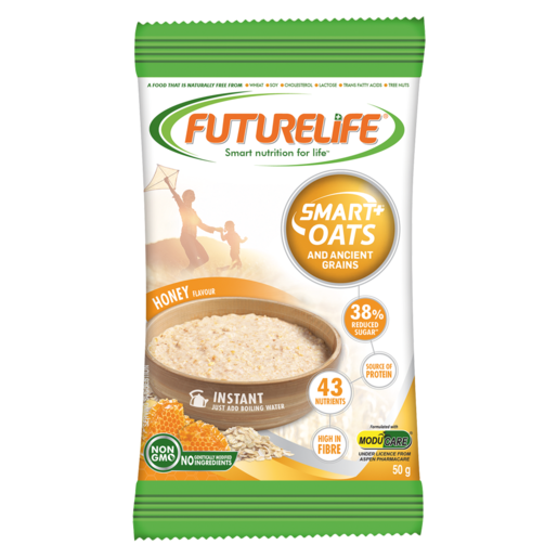 Futurelife Smart Oats Honey Flavoured Instant Cereal 50g Sachet