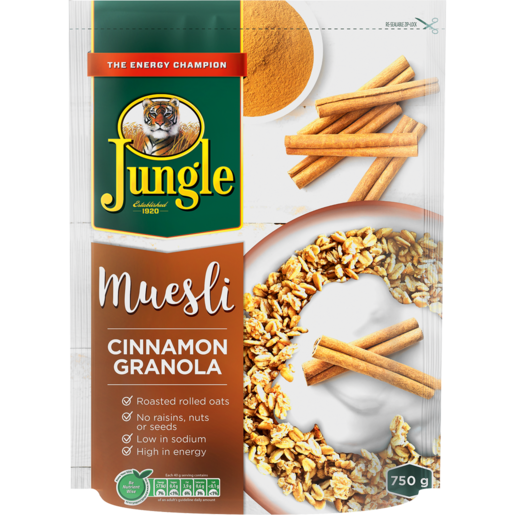 Jungle Cinnamon Granola Muesli Cereal 750g