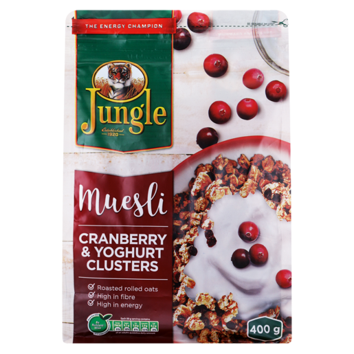 Jungle Cranberry & Yoghurt Clusters Muesli 400g