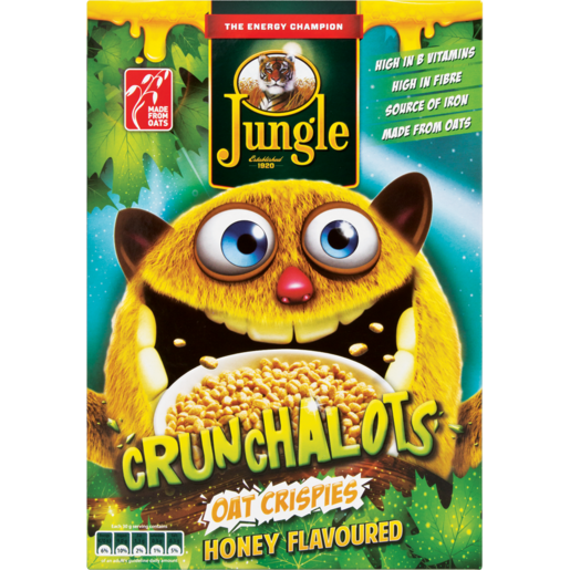 Jungle Crunchalots Honey Flavoured Oat Crispies Cereal 375g