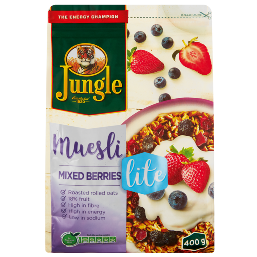 Jungle Lite Mixed Berries Muesli 400g