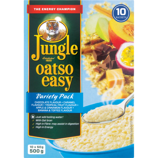 Jungle Oatso Easy Instant Oats Variety Pack 500g