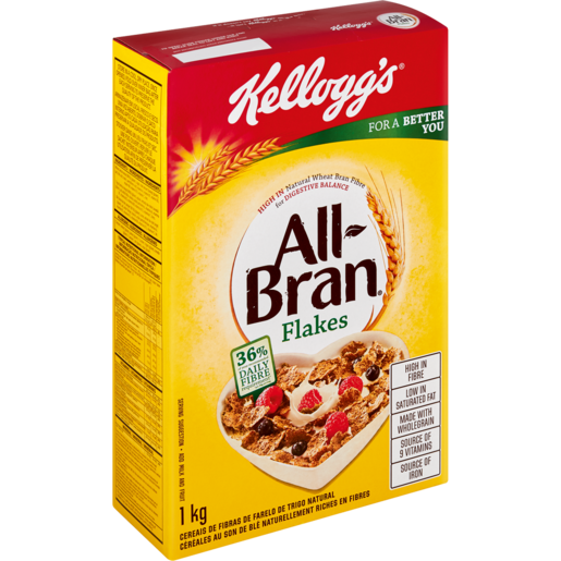 Kellogg's All-Bran Flakes Cereal 1Kg