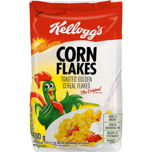 Kellogg's Corn Flakes Toasted Golden Cereal Flakes 400g